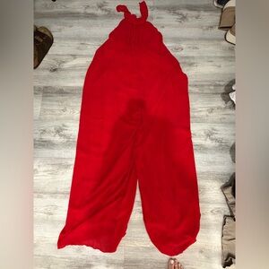 Women's Red Jumpsuit